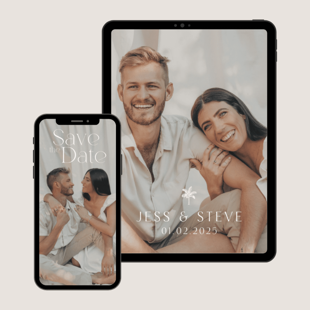Personalised save the date digital card