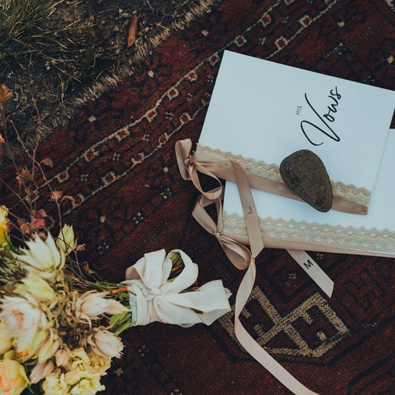His and Hers Personal Vow books details photo