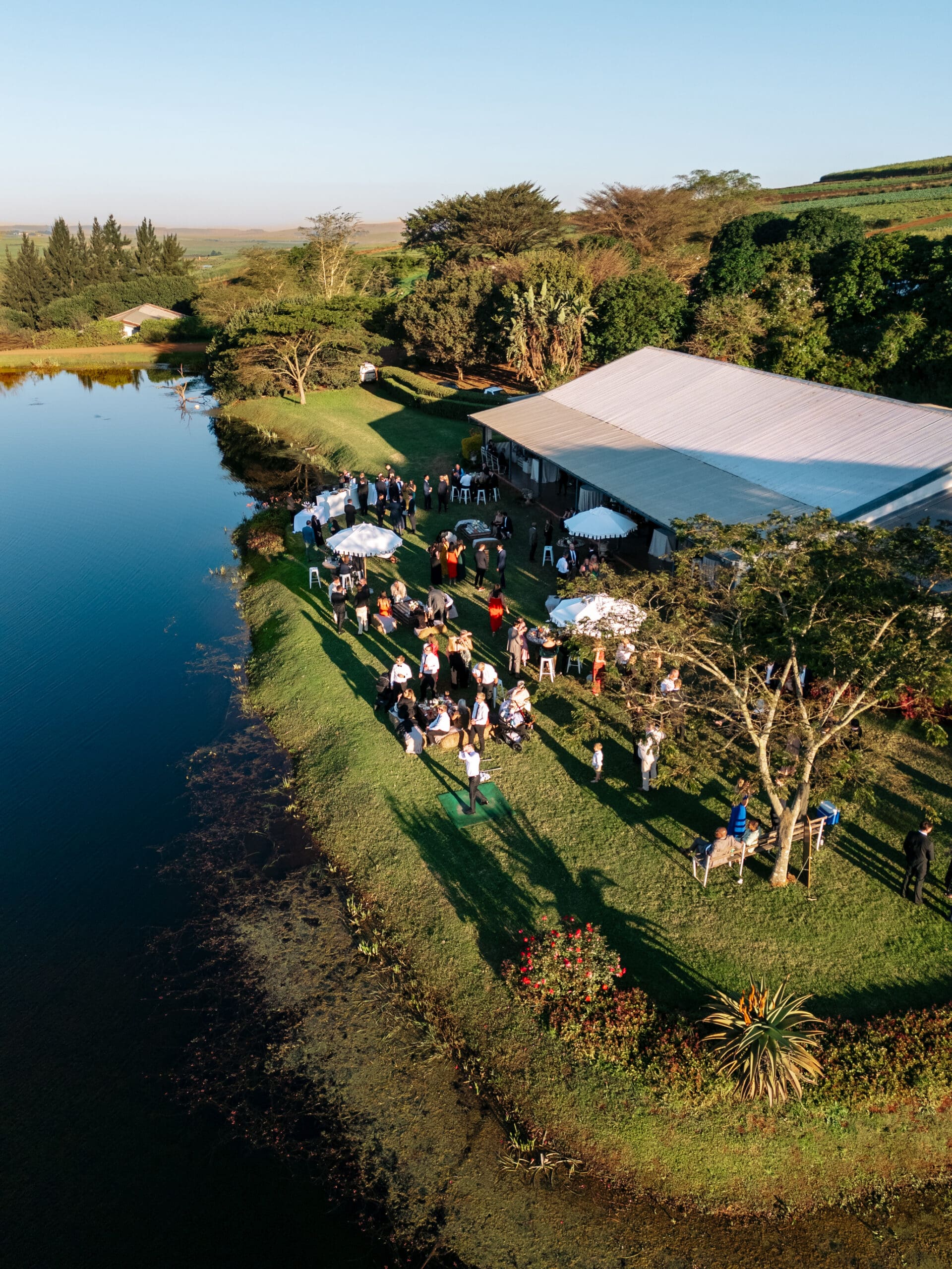 Ariel view of Sweethome Wedding Venue