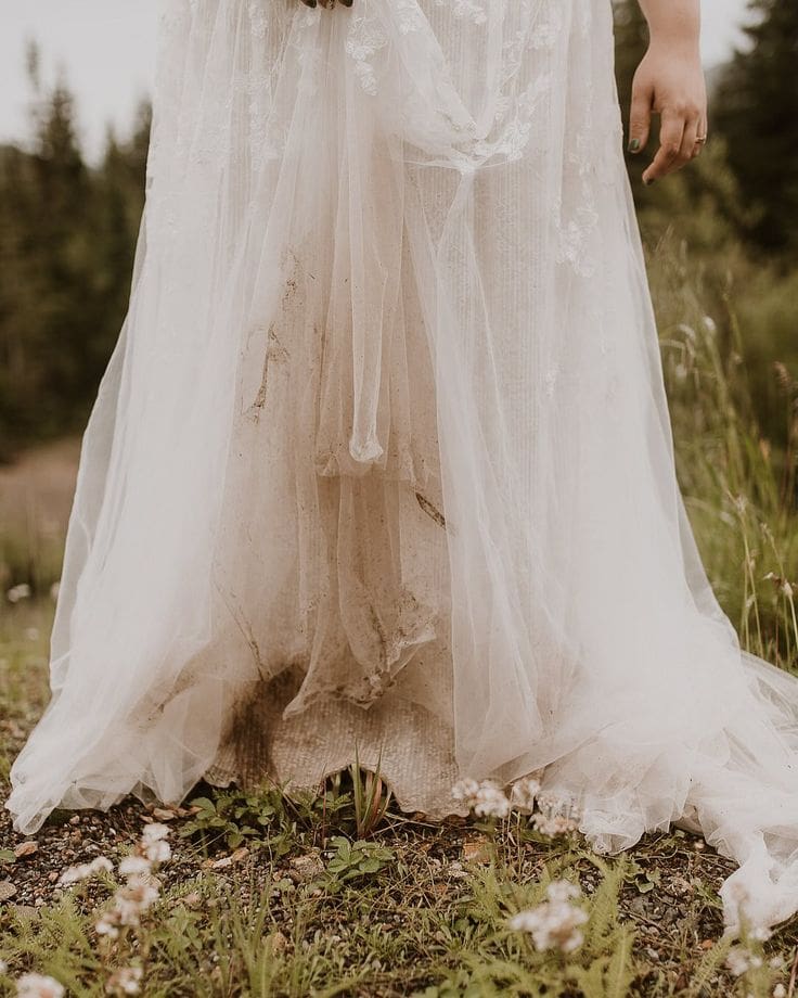 Dirty wedding dress